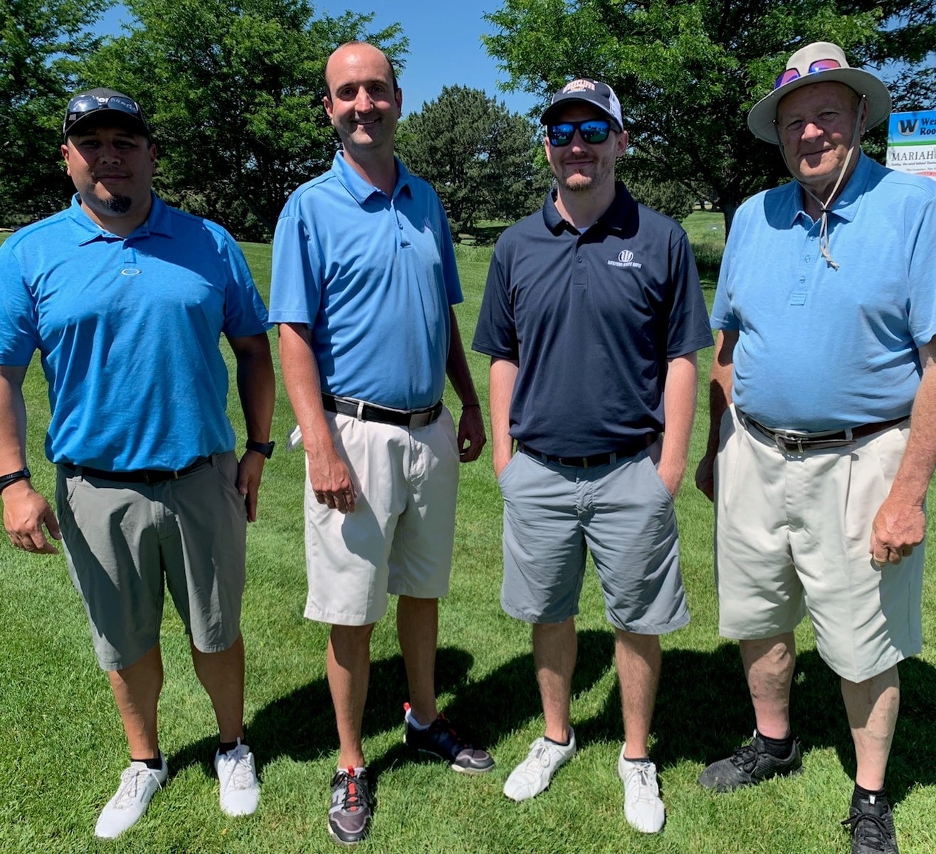 Senior Vice President Jason Drohman and  Loan Officer Steve Harkness participate in Garden City Chamber of Commerce Golf Tournament