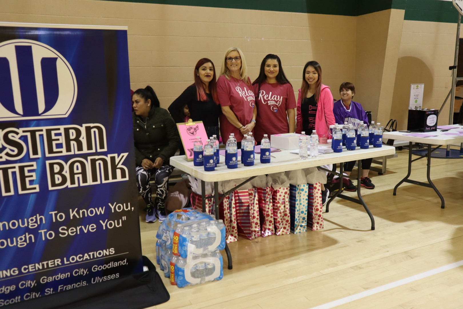 Photo of Dodge City employees at their Relay for Life booth