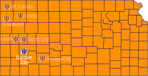 Map of Kansas